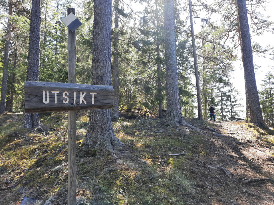 Utsiktsplats uppe på toppen