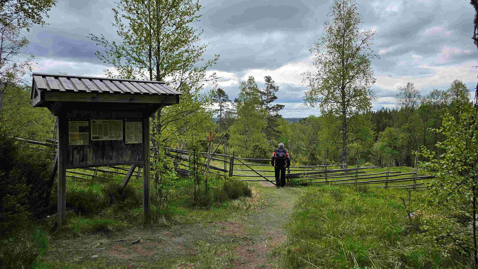 Entré till finngården Ritamäki.