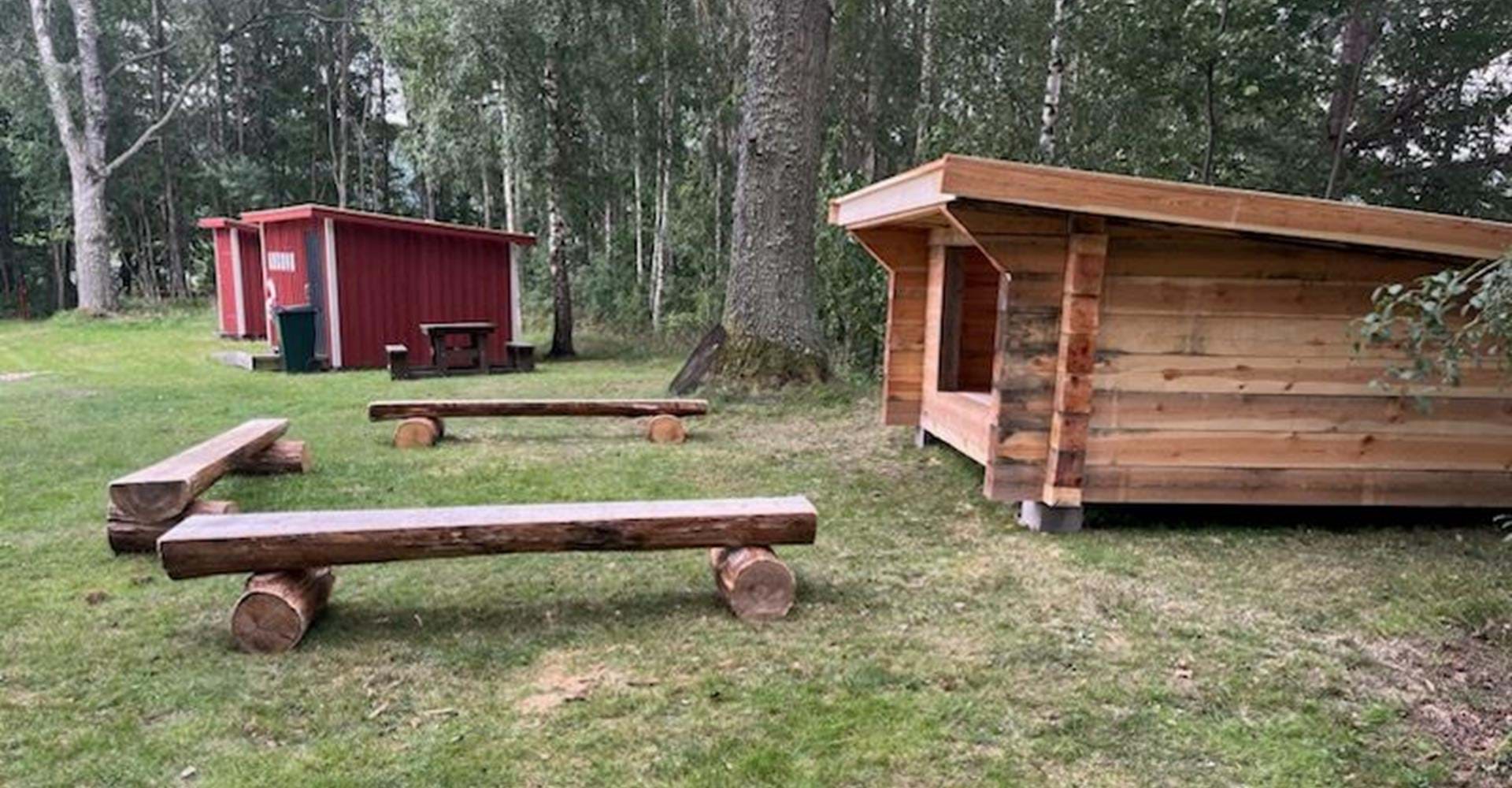 Åkervristen, vindskydd