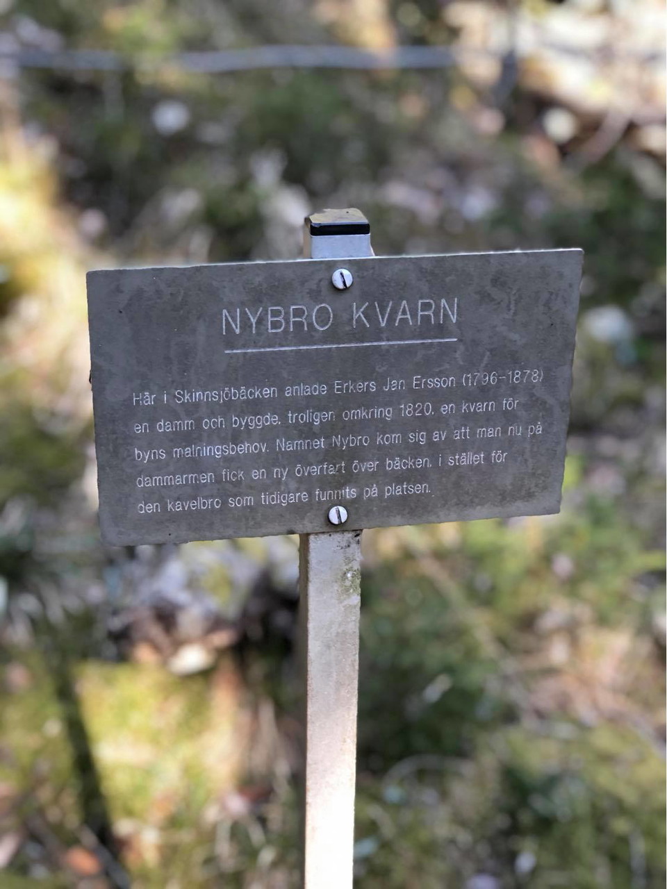 Informationstavlor i Bensåsen.