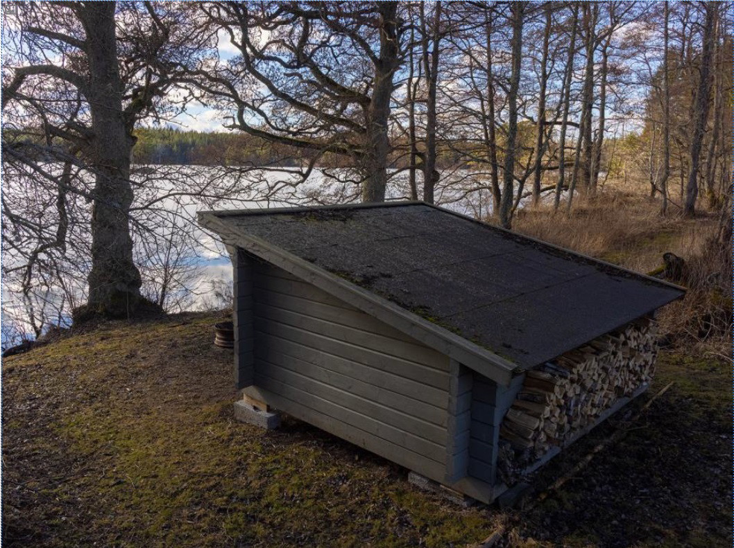 Utsikt över Getsjön från vindskyddet