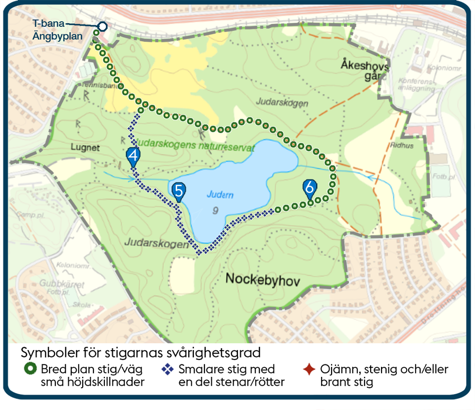 Promenad med start vid Ängby t-bana