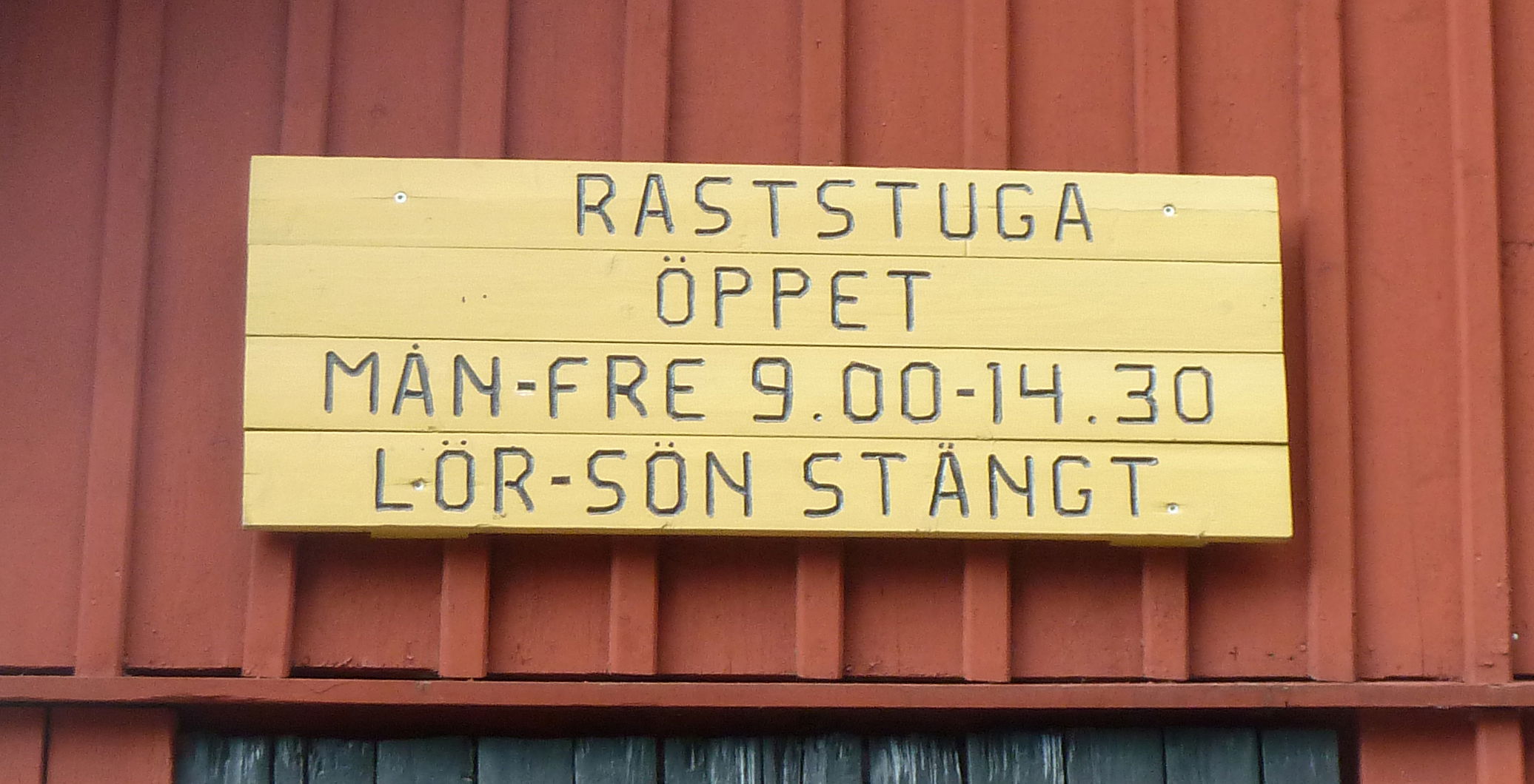 Raststuga vid Rudans gård.