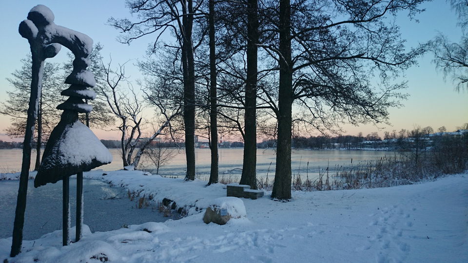 Pissed Elin i vinterskrud