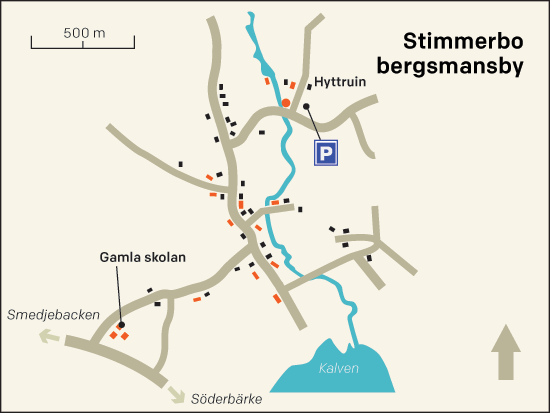 Karta Ekomuseum Stimmerbo bergsmansby