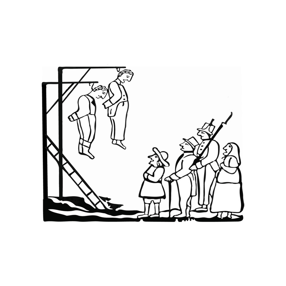 Illustration till ett skillingtryck från 1830.