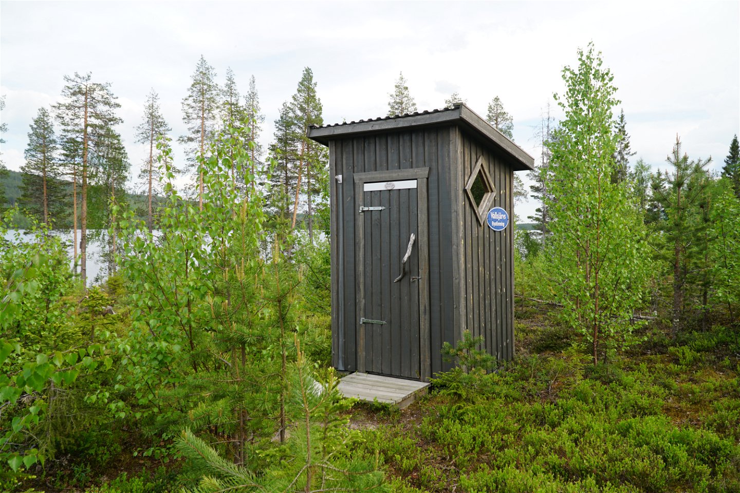 The outdoor toilet