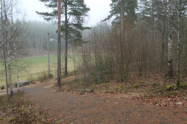 Trail with electric lights at Bergvalla- Hälla