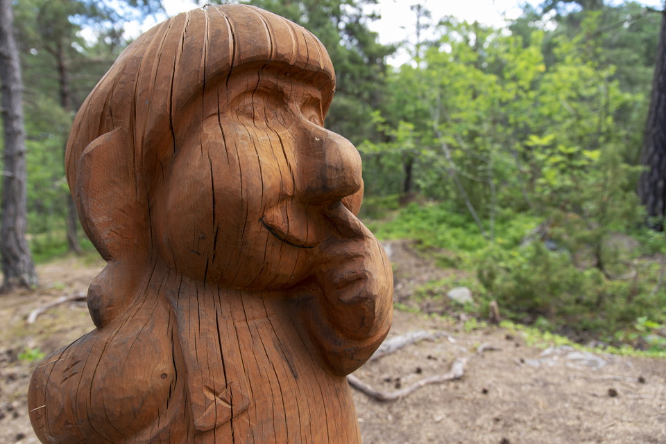 Trollparken i Årstaskogen.