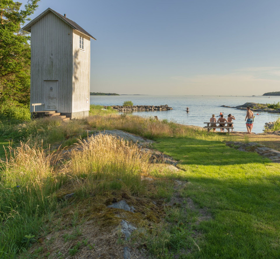 Vy över vänern från Fyrparken i Kristinehamn