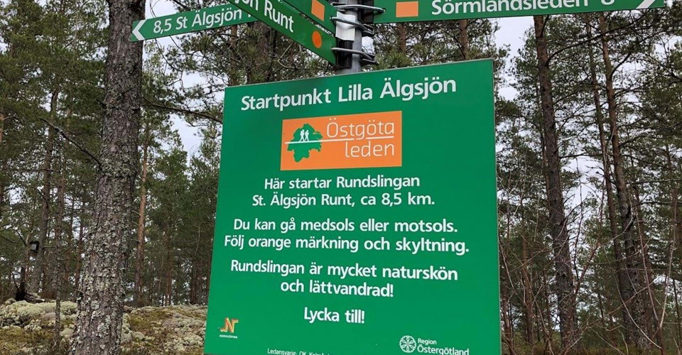 Startpunkt Lilla Älgsjö
Rundslinga St Älgsjön Runt
Norrköping