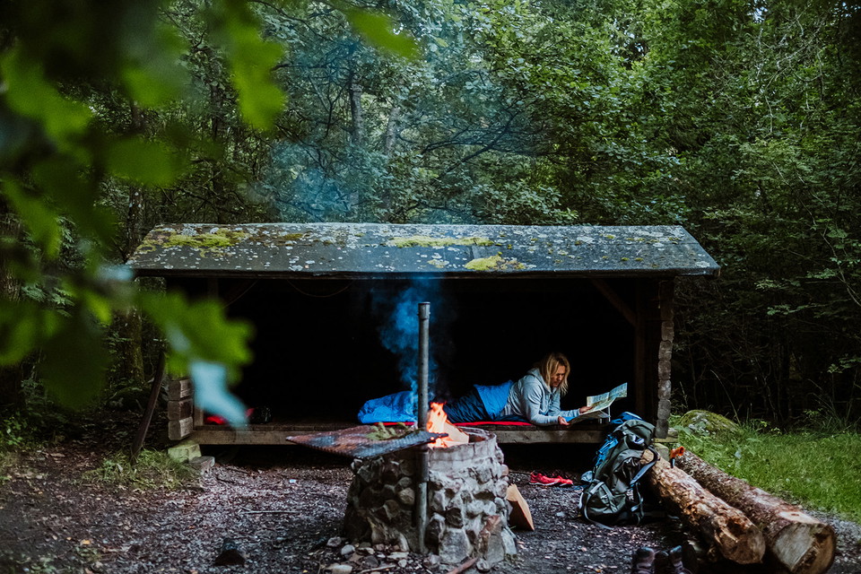 I Klippan finns många rastplatser vid Rönne å