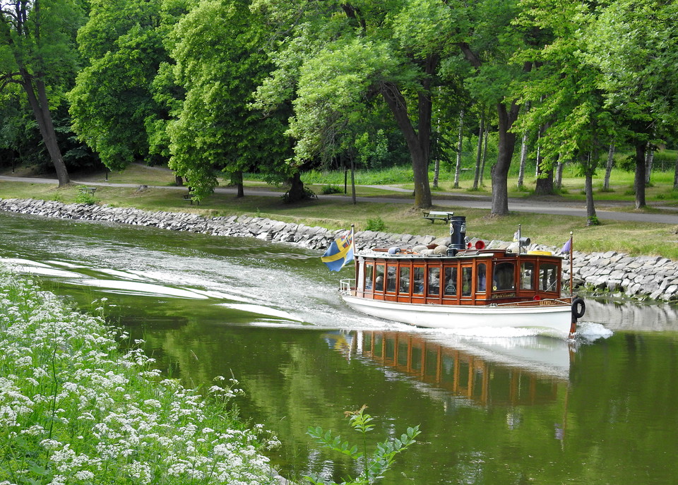 Nationalstadsparken Djurgårdsbrunnskanalen.