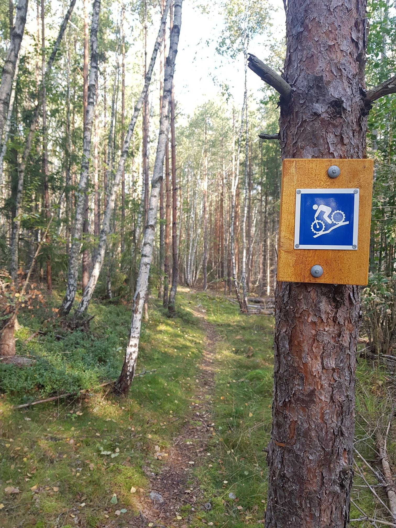 Cykelstig, Norra Törnskogens naturreservat, 1,8 km