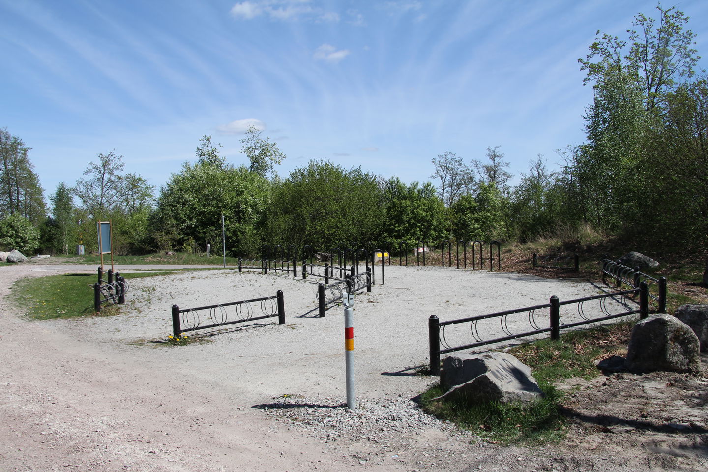 Cykelställ för cykelparkering.