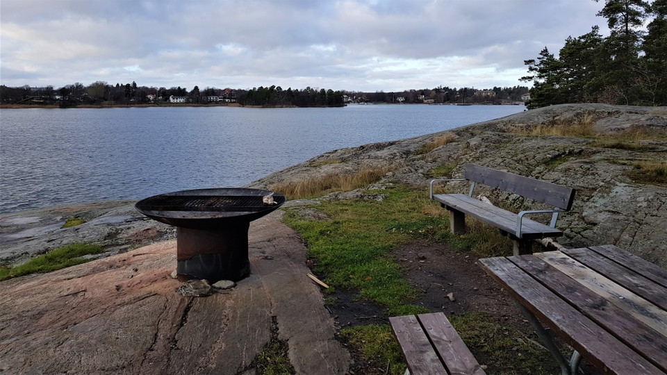 Grillplats vid Spisen. Foto Lidingö stad