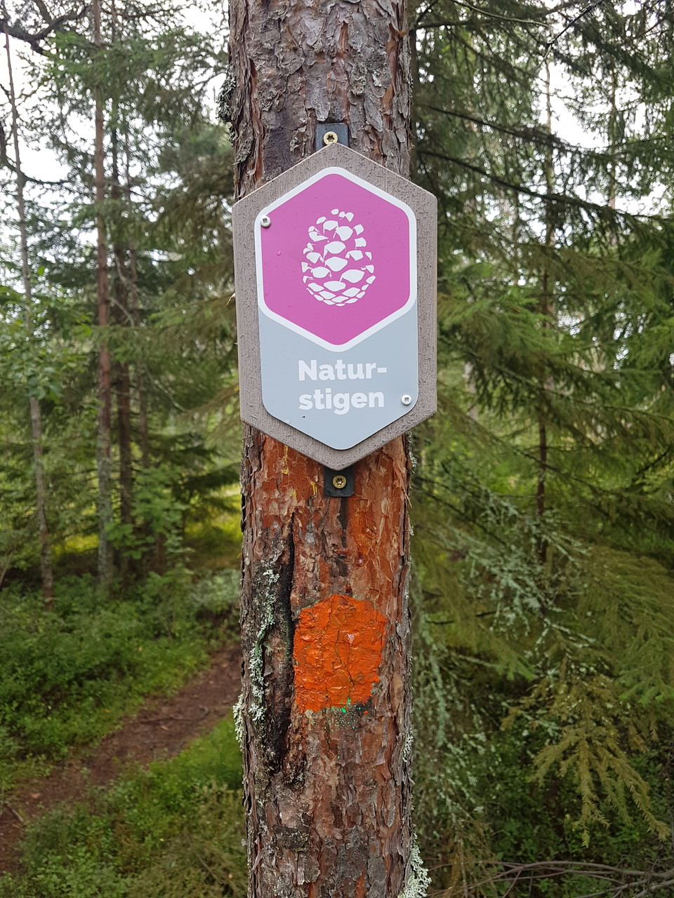 Naturstigens ledmarkering