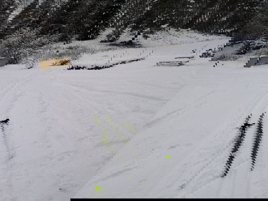 Här startar skidspåret