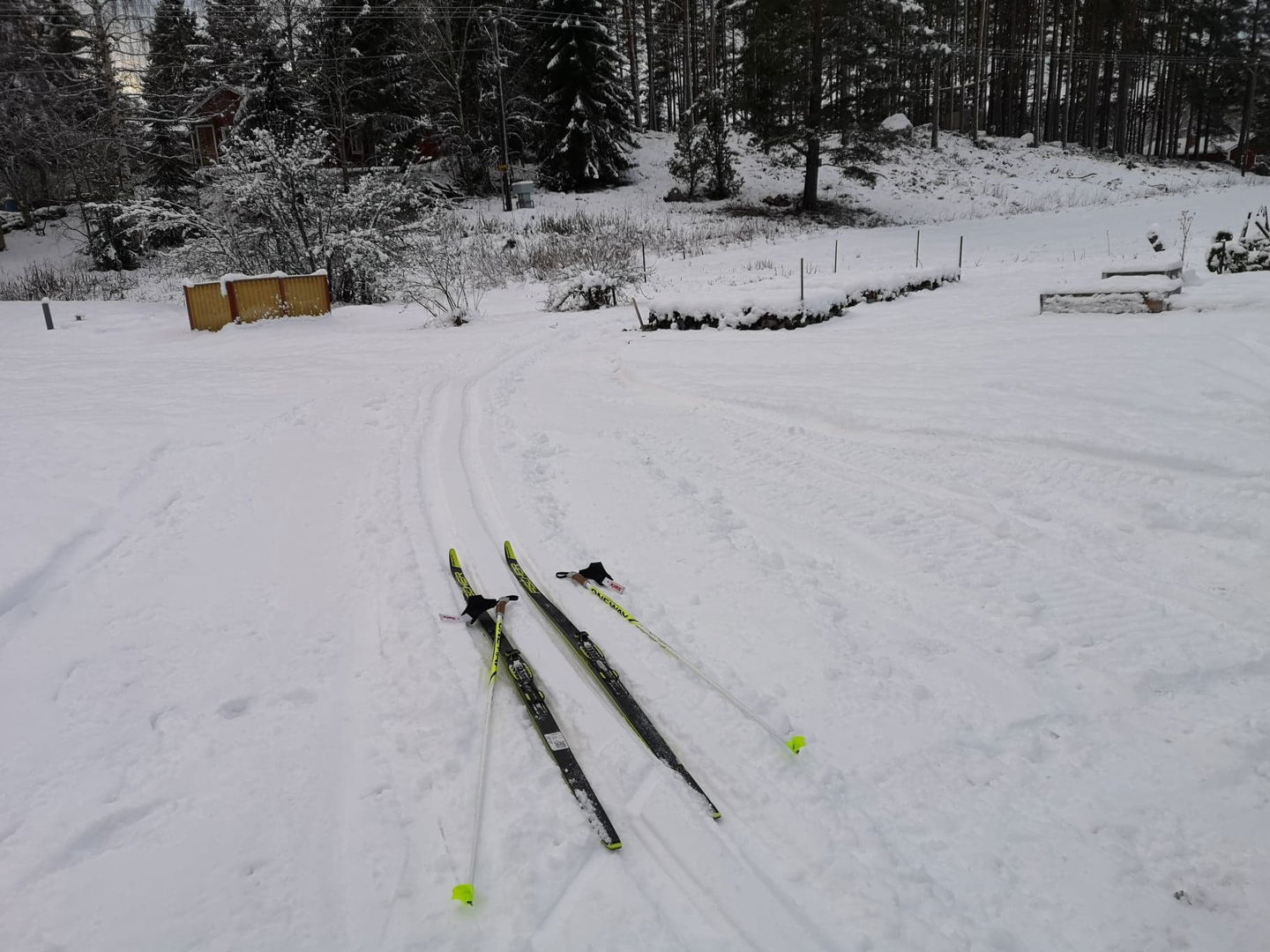Här startar skidspåret