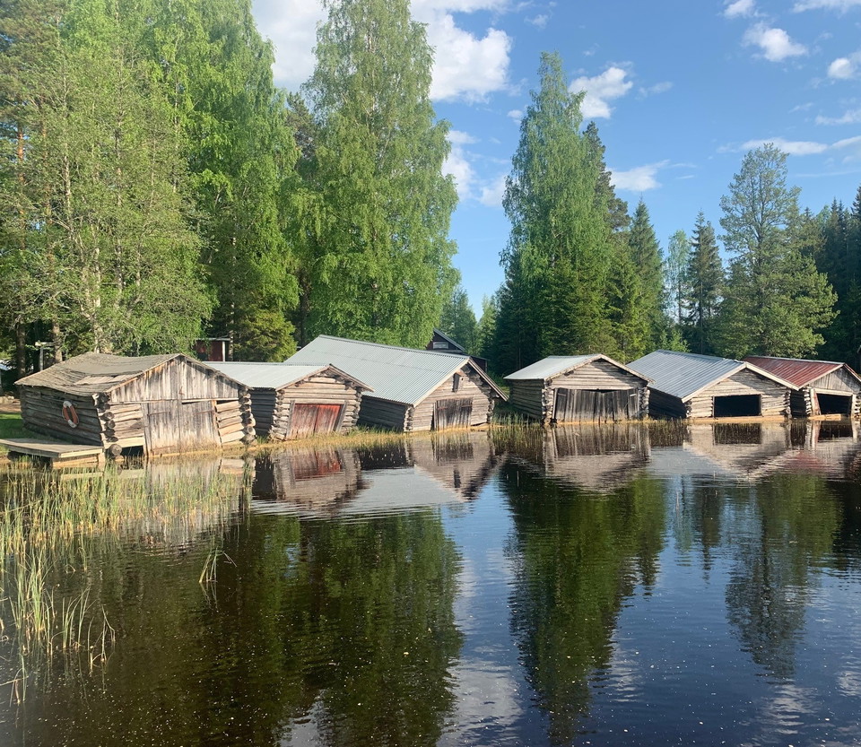 De gamla båthusen.