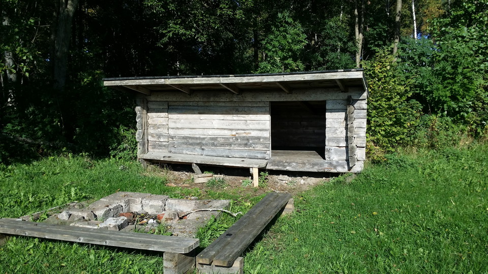 Vindskydd med patina