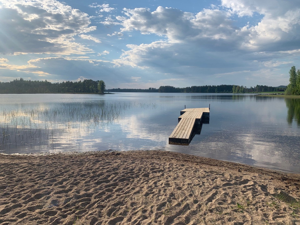 En brygga finns.