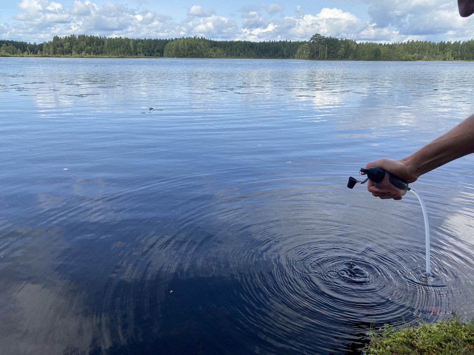 Vattenrening med filter (pump)