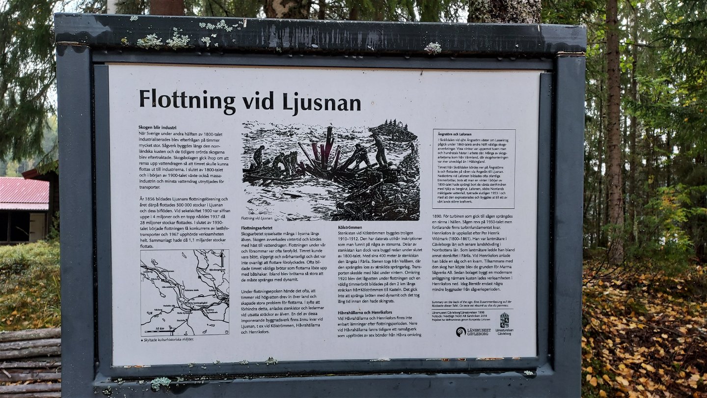 Information om flottning vid Ljusnan