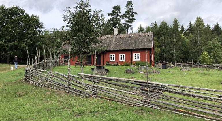 Rodatorpet, strax utanför reservatet, är ett gammalt soldattorp.
