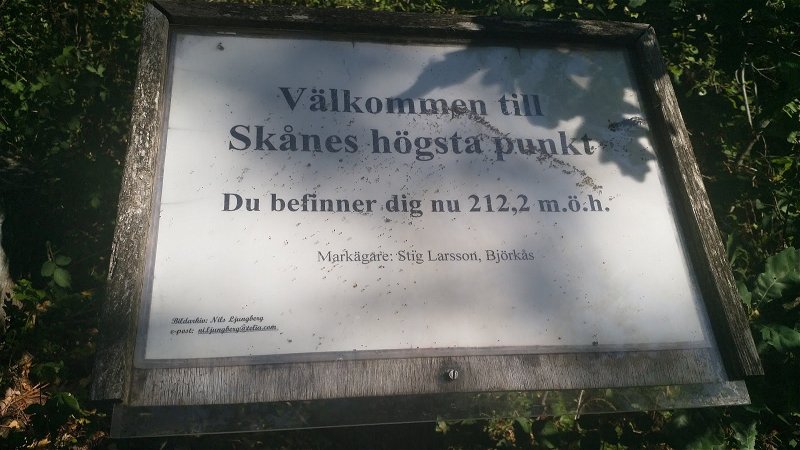 Skånes Högsta Punkt utsiktsplats, Magleröd, Söderåsen