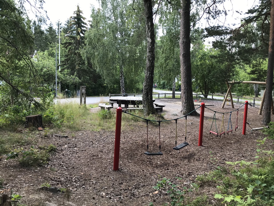 Spännande hinderbana