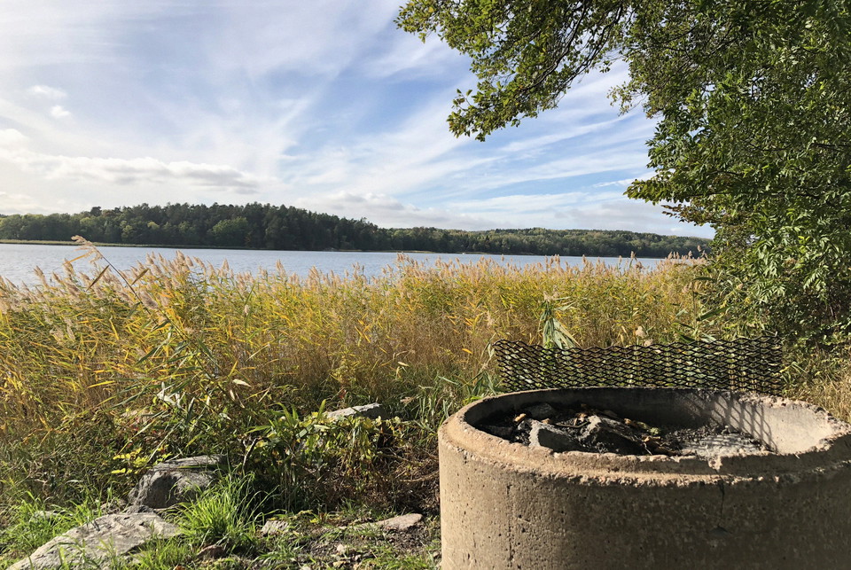 Grillplats på Eriksön friluftsområde.