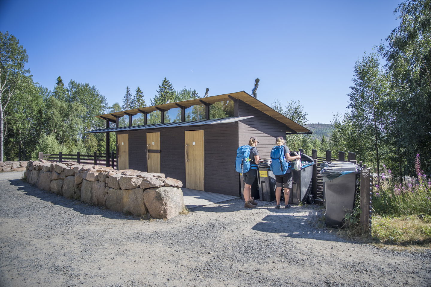 Dass och sopsortering vid Syd. Foto: Länsstyrelsen Västernorrland