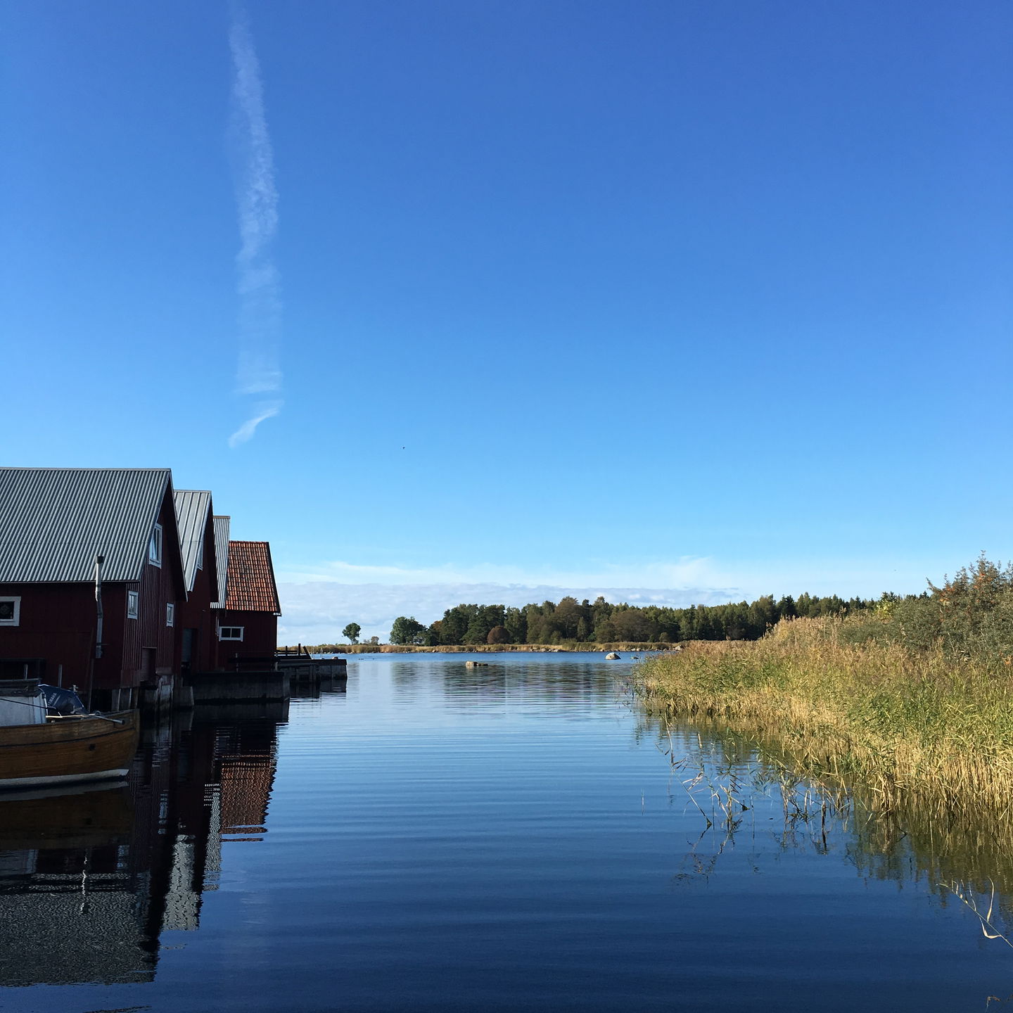 Sjöbodar vid fågelsundet