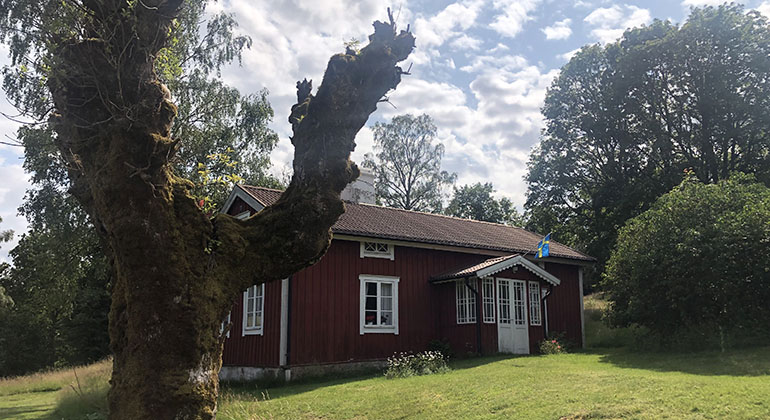 röd stuga