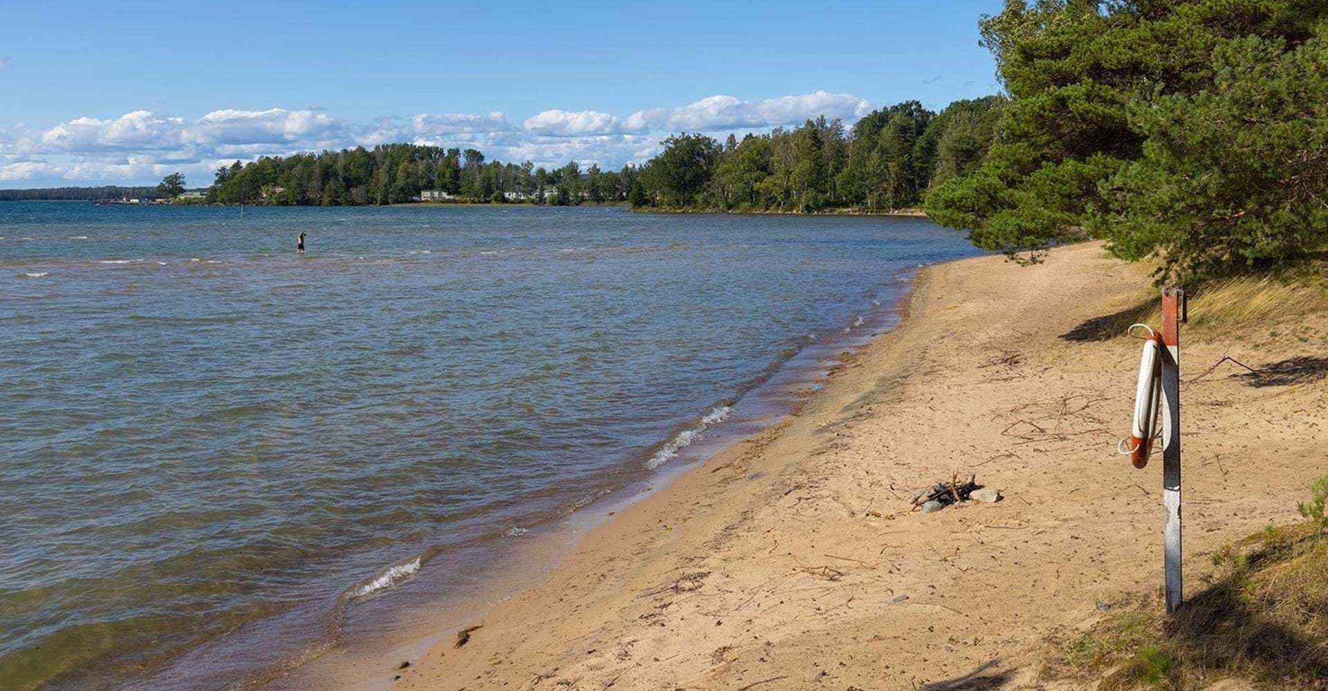Pariserviken, långgrunt bad
Motala runt