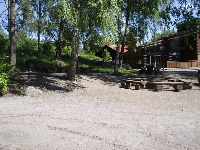 Grillplats vid värdshuset