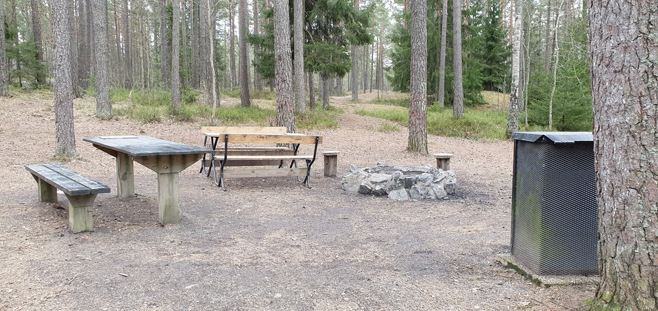 Grillplats vid sydöstra delen av Maxingeslingan.