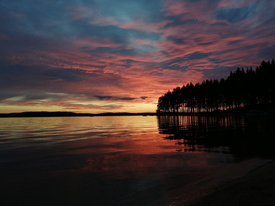 Solnedgång över Amungen