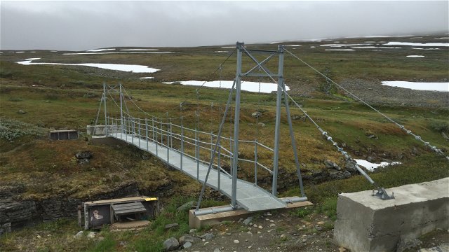 Suspension bridge Guolbbanjåhkå