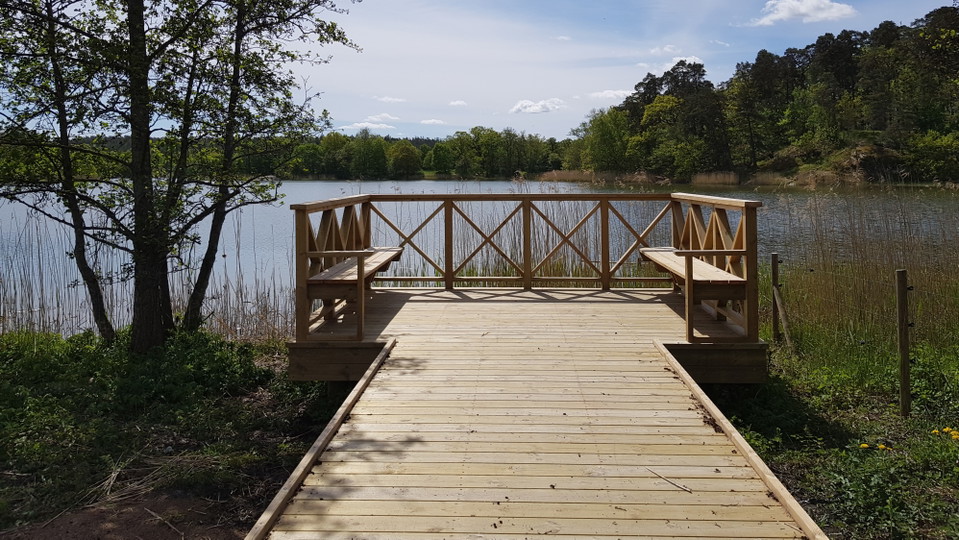 Utsiktsbryggan. Foto Lidingö stad