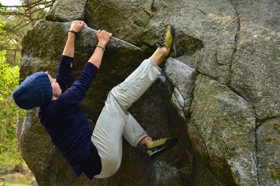 Kjugekull är ett populärt mål för bouldering