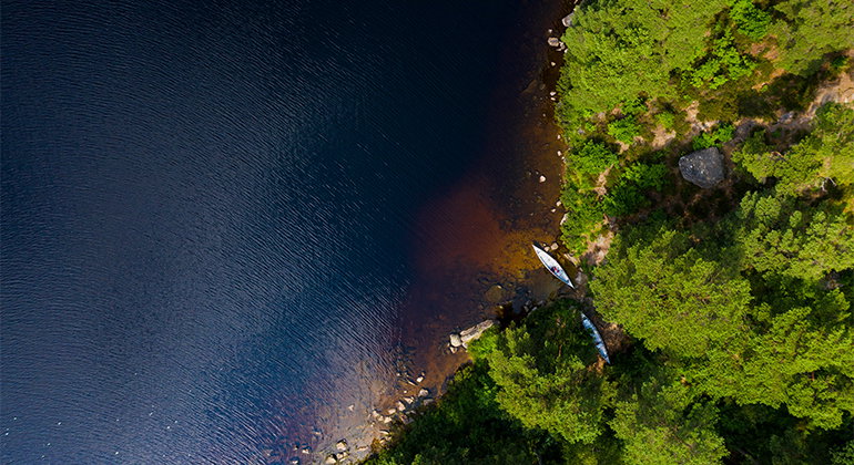 Kanoter i sjön Immeln.