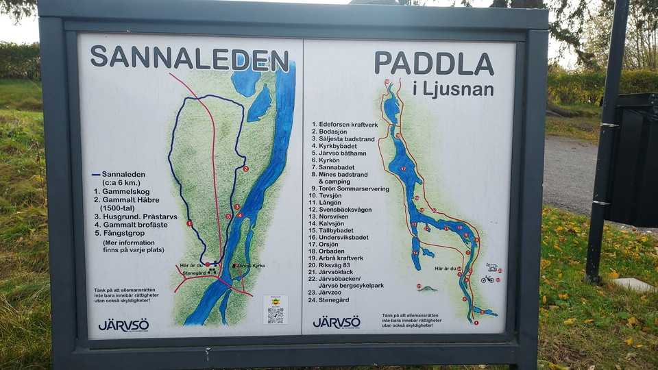 Sannaleden, informationsskylt.