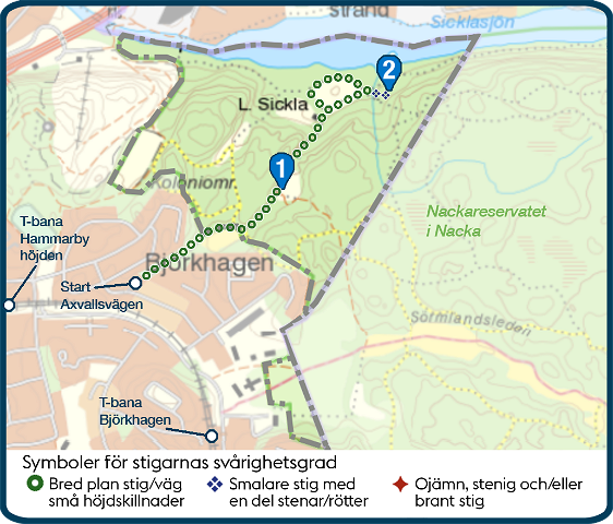 Promenad med start i Björkhagen, Guide till tystnaden