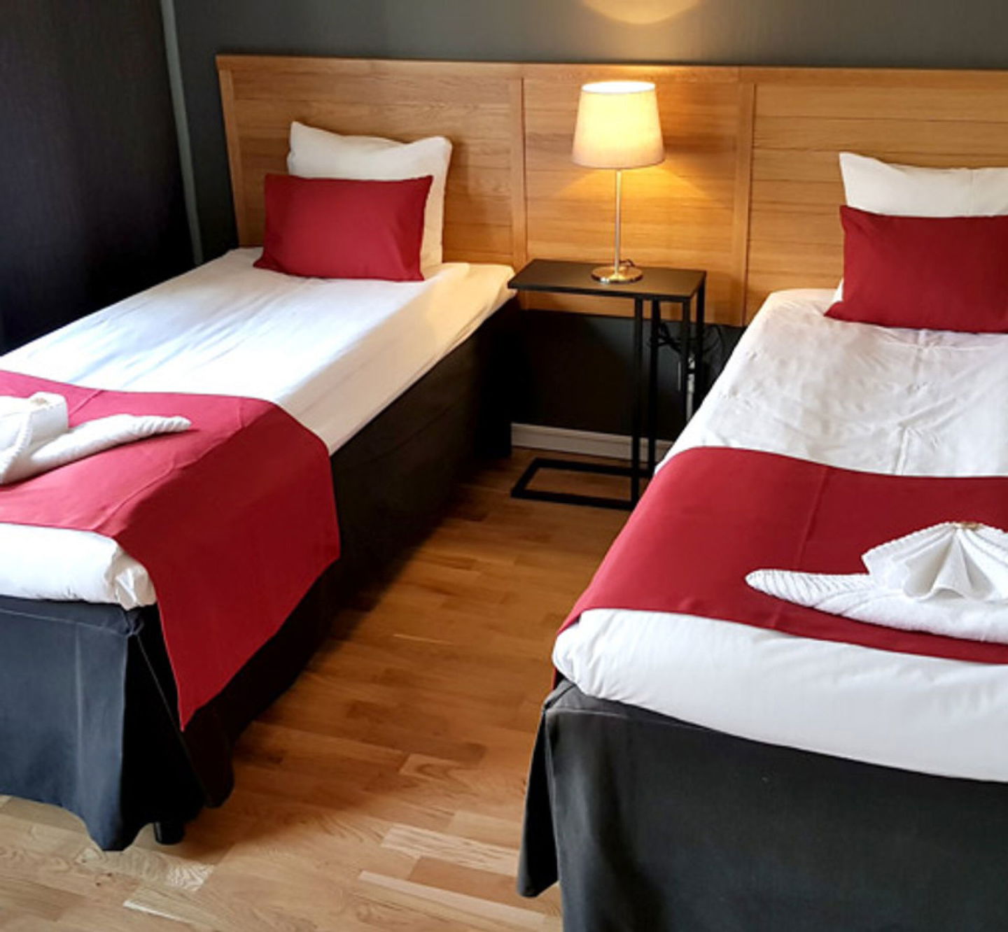 Sovrum på City Hotell i Kristinehamn.
