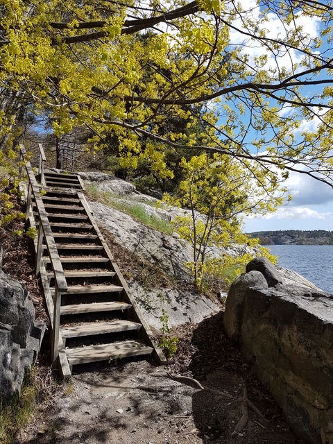 Från Sjöstigen mot Brevik. Foto Lidingö stad.