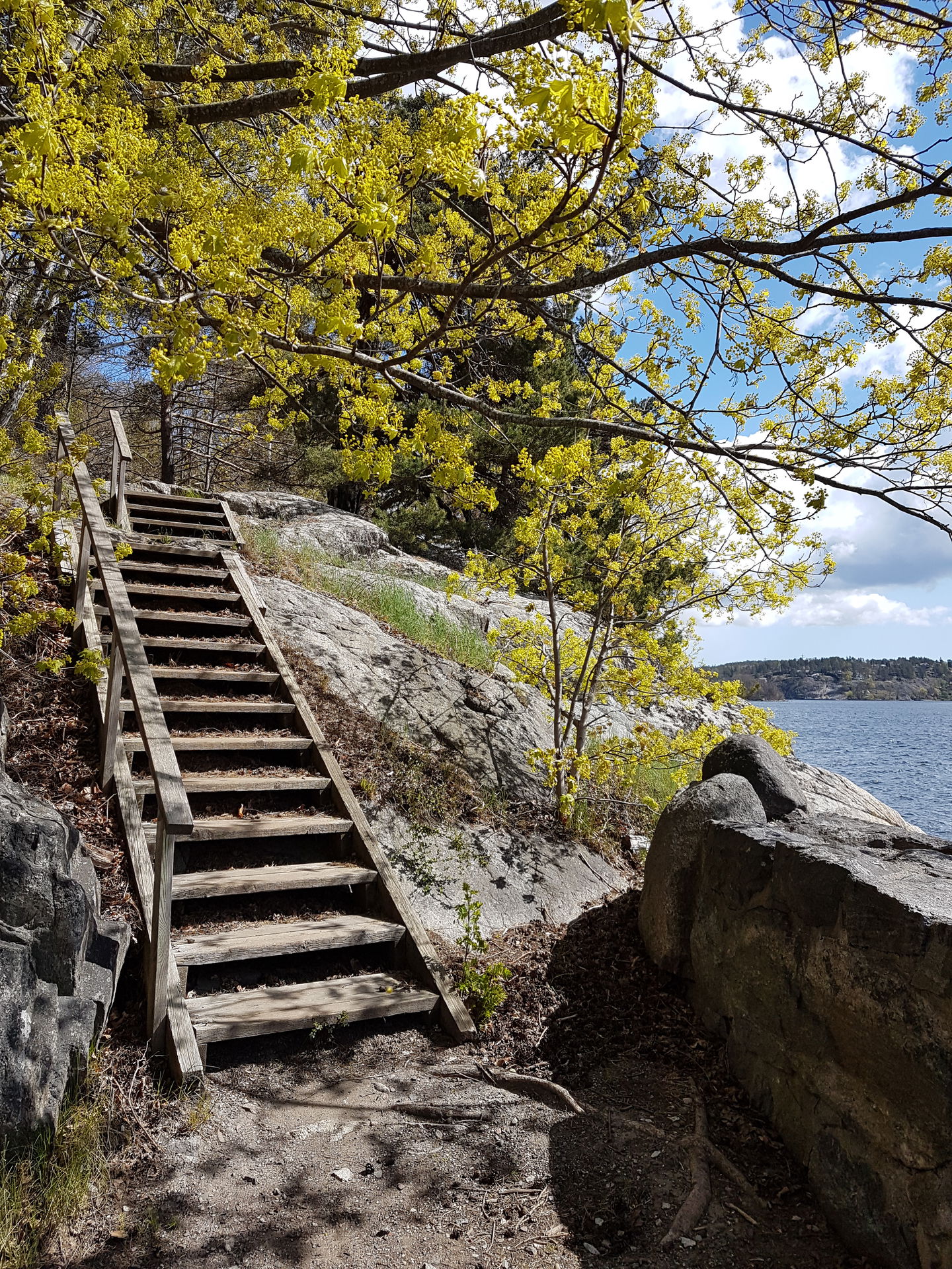Från Sjöstigen mot Brevik. Foto Lidingö stad.