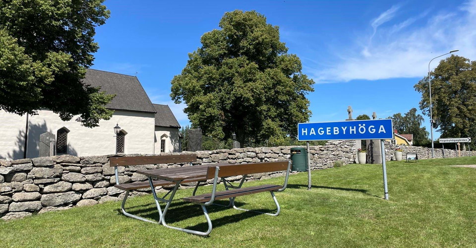 Rastbord vid Hagabyhöga kyrka
Etapp Motala-Vadstena
Vadstena kn