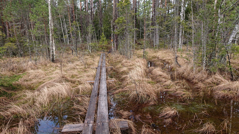 Spång innan samhället Godkärra